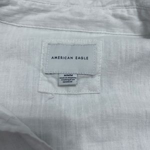 oversized american eagle button up
